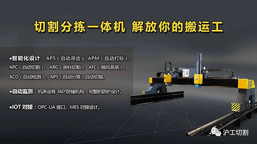 3499拉斯维加斯全自动等离子切割分拣一体机